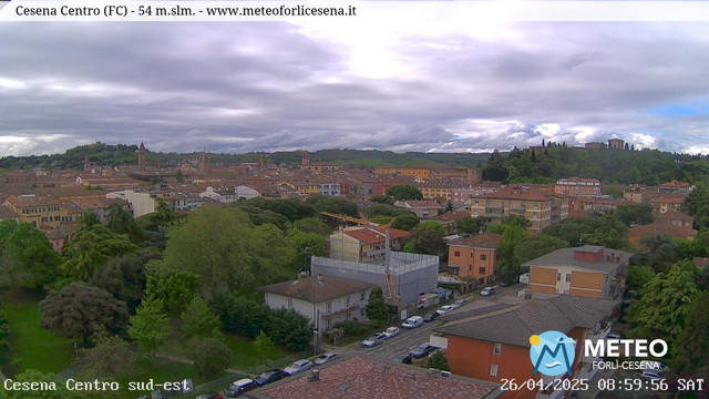 time-lapse frame, Cesena Centro webcam