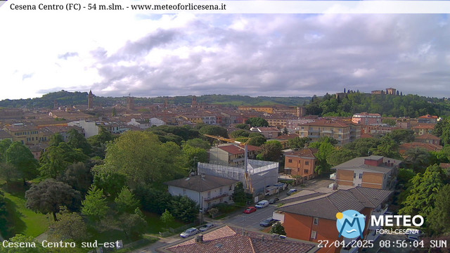 time-lapse frame, Cesena Centro webcam