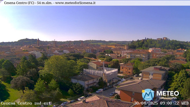 time-lapse frame, Cesena Centro webcam