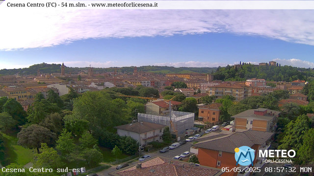 time-lapse frame, Cesena Centro webcam