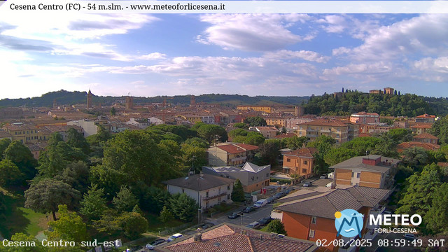 time-lapse frame, Cesena Centro webcam
