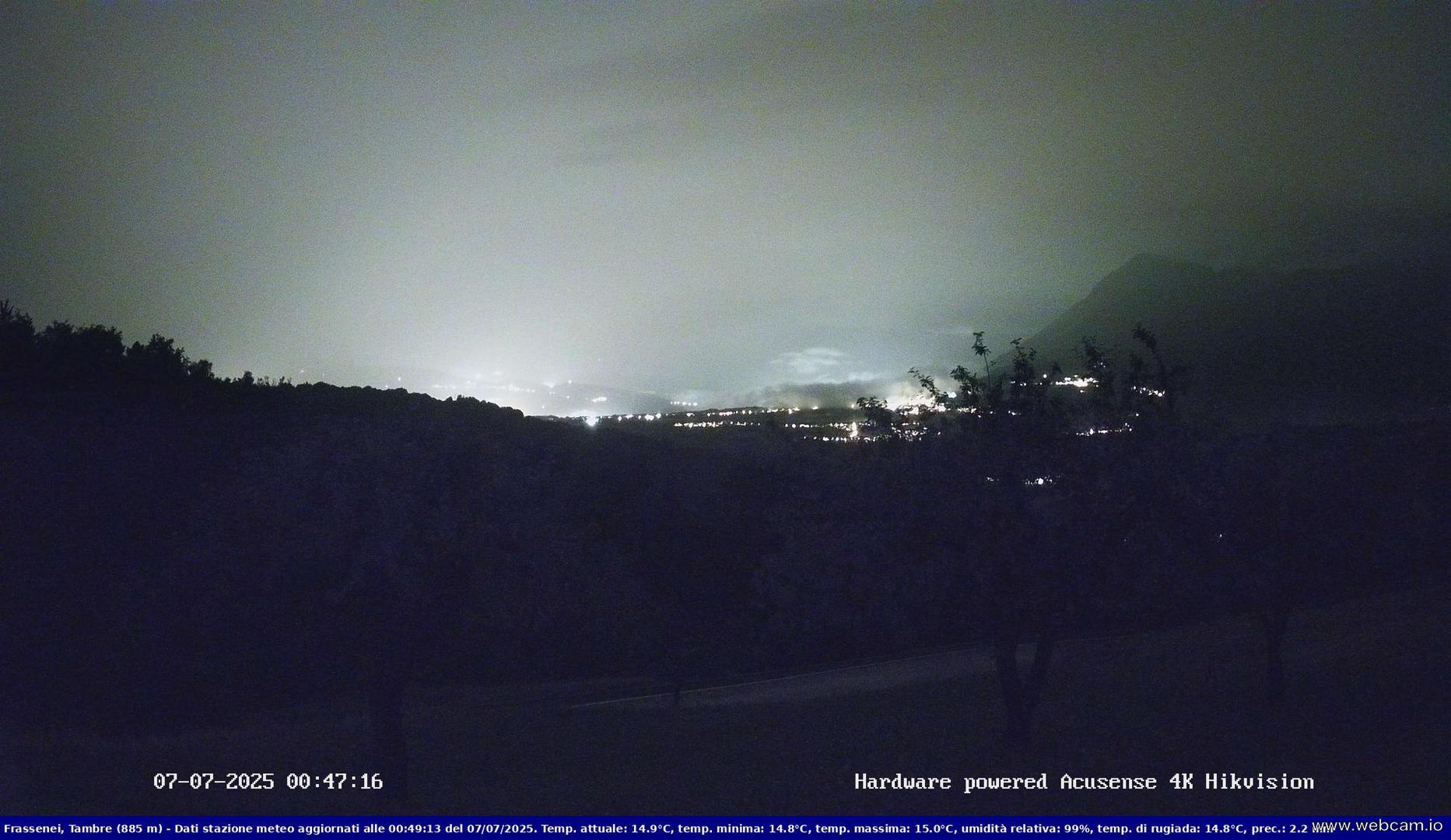 time-lapse frame, Webcam Tambre - Fraz. Frassinei (BL) webcam