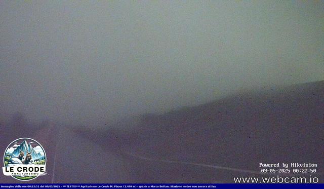 time-lapse frame, Agriturismo Le Crode - M. Pizzoc 1499m webcam