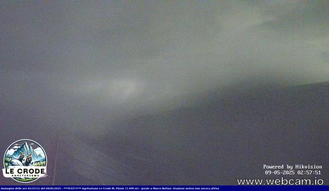 time-lapse frame, Agriturismo Le Crode - M. Pizzoc 1499m webcam