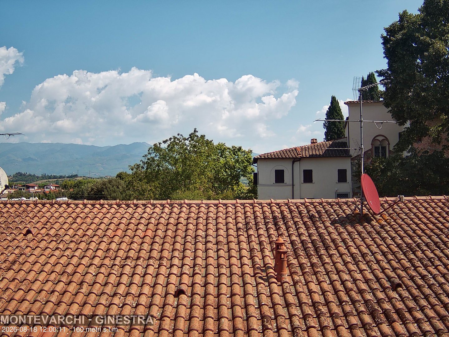 view from Montevarchi - AR - Località Ginestra on 2026-08-18