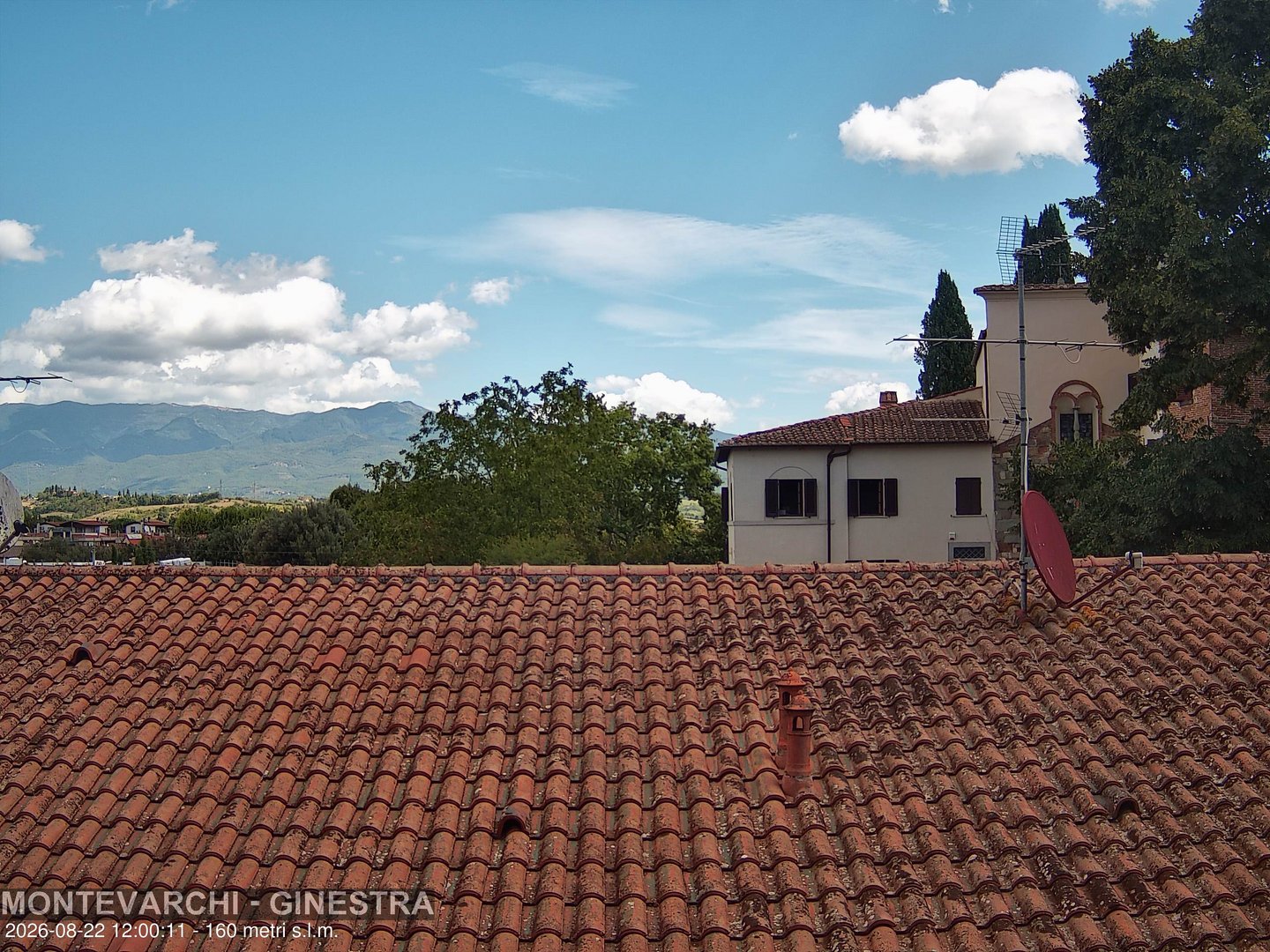 view from Montevarchi - AR - Località Ginestra on 2026-08-22