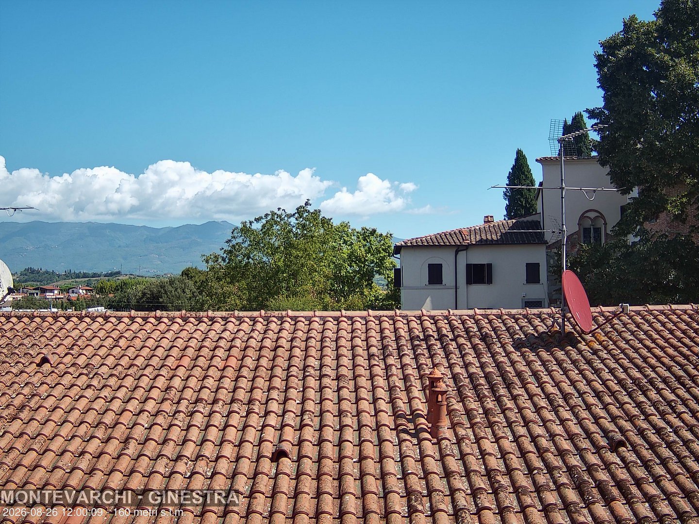 view from Montevarchi - AR - Località Ginestra on 2026-08-26