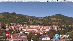 view from Rocca San Casciano on 2025-08-05