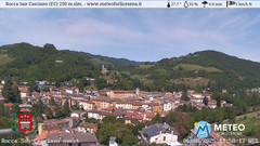 view from Rocca San Casciano on 2025-08-06