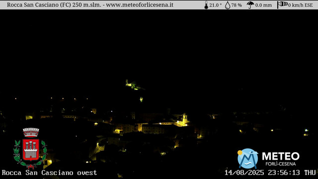 time-lapse frame, Rocca San Casciano webcam