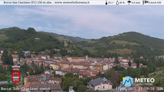 view from Rocca San Casciano on 2025-08-17
