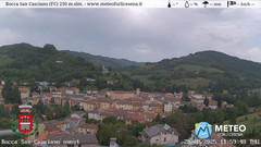 view from Rocca San Casciano on 2025-08-28