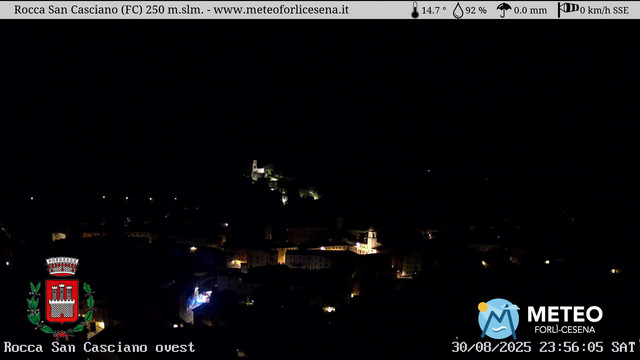 time-lapse frame, Rocca San Casciano webcam