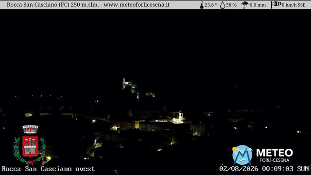time-lapse frame, Rocca San Casciano webcam