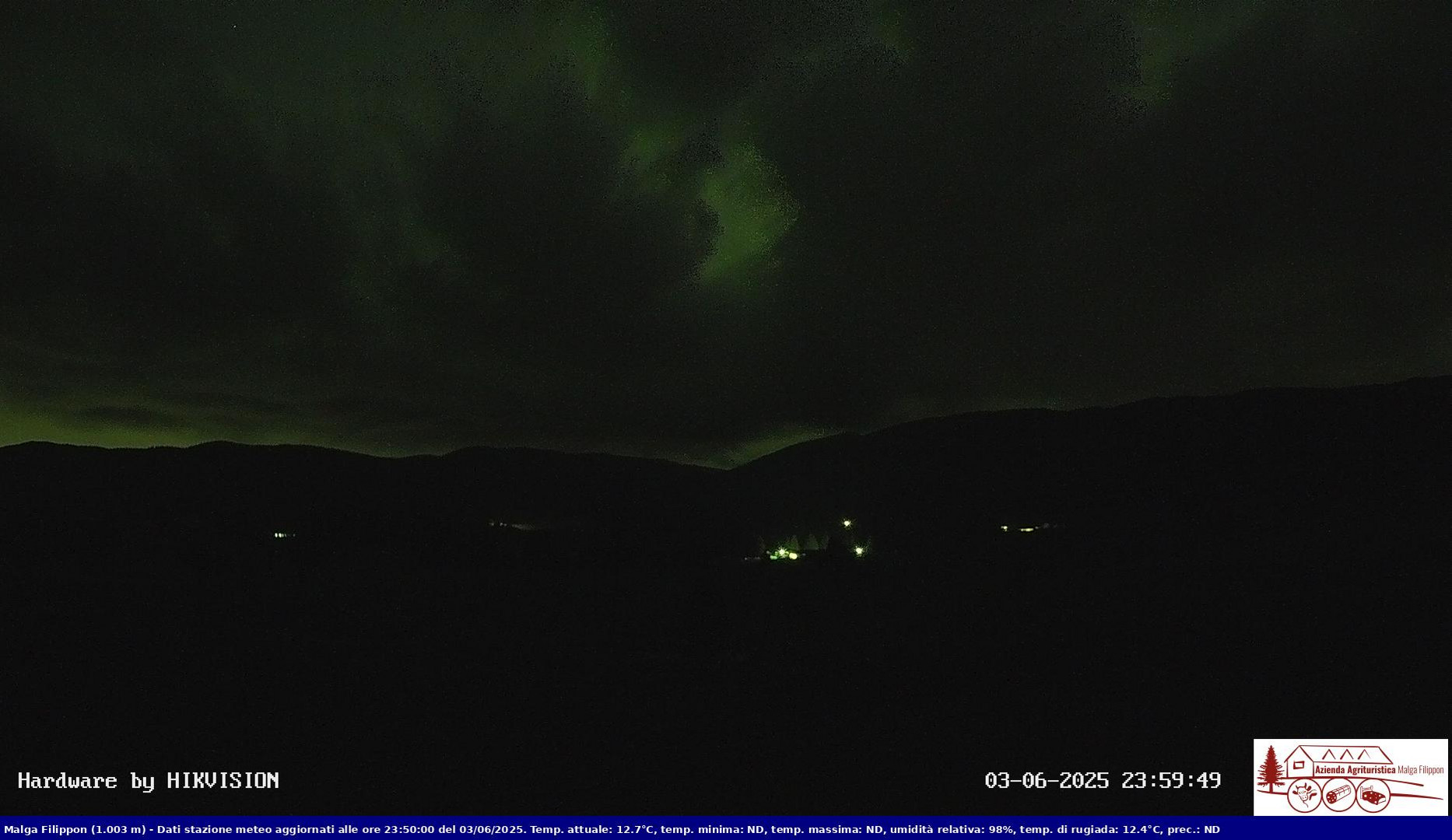 time-lapse frame, Pian Cansiglio - Agriturismo Malga Filippon webcam