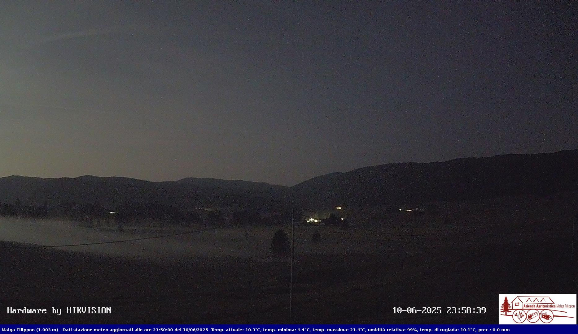 time-lapse frame, Pian Cansiglio - Agriturismo Malga Filippon webcam