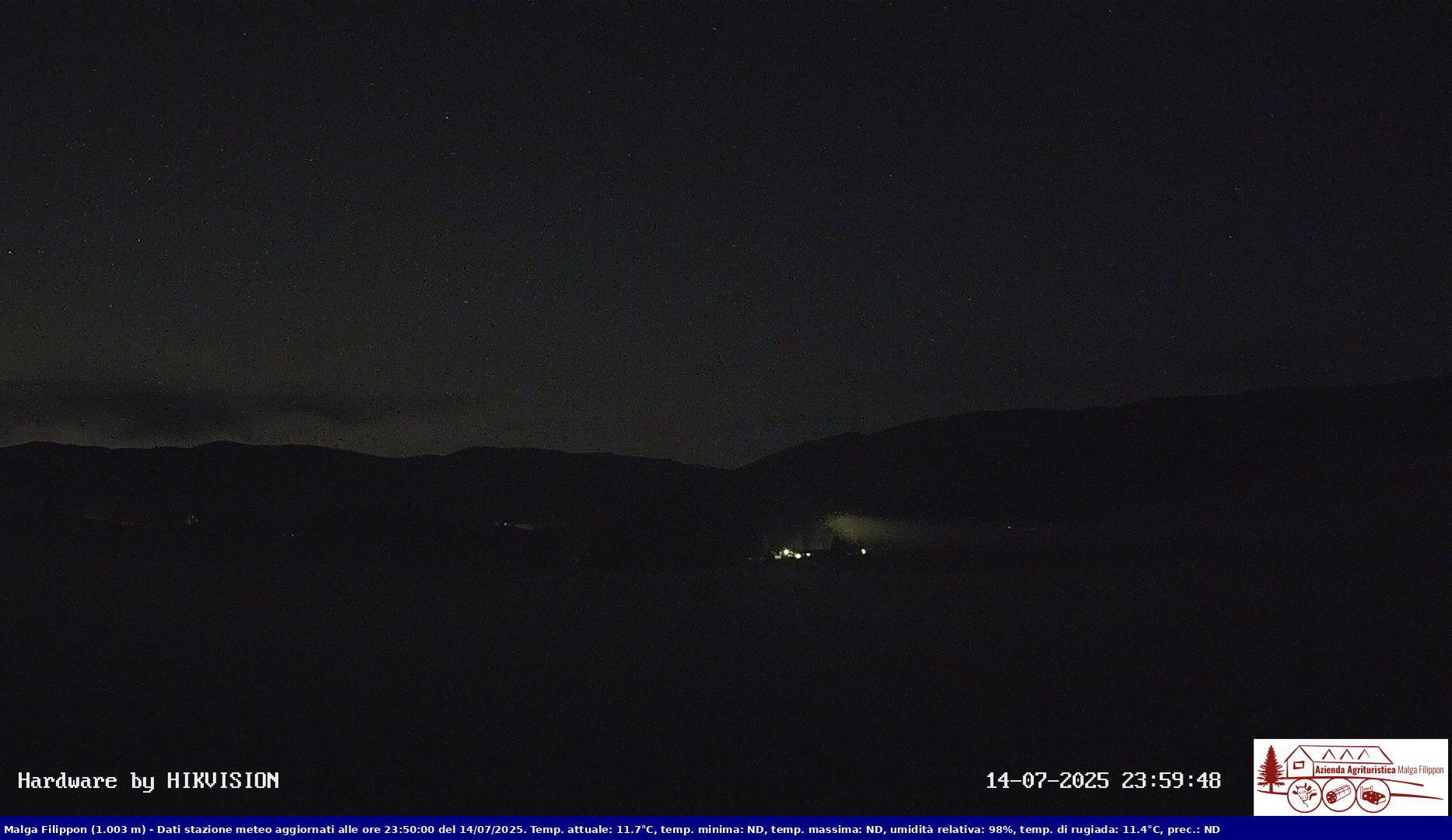 time-lapse frame, Pian Cansiglio - Agriturismo Malga Filippon webcam