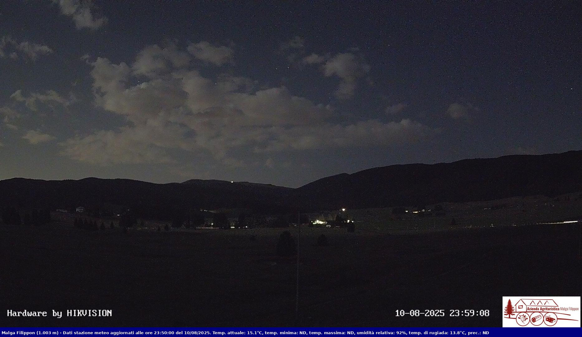 time-lapse frame, Pian Cansiglio - Agriturismo Malga Filippon webcam