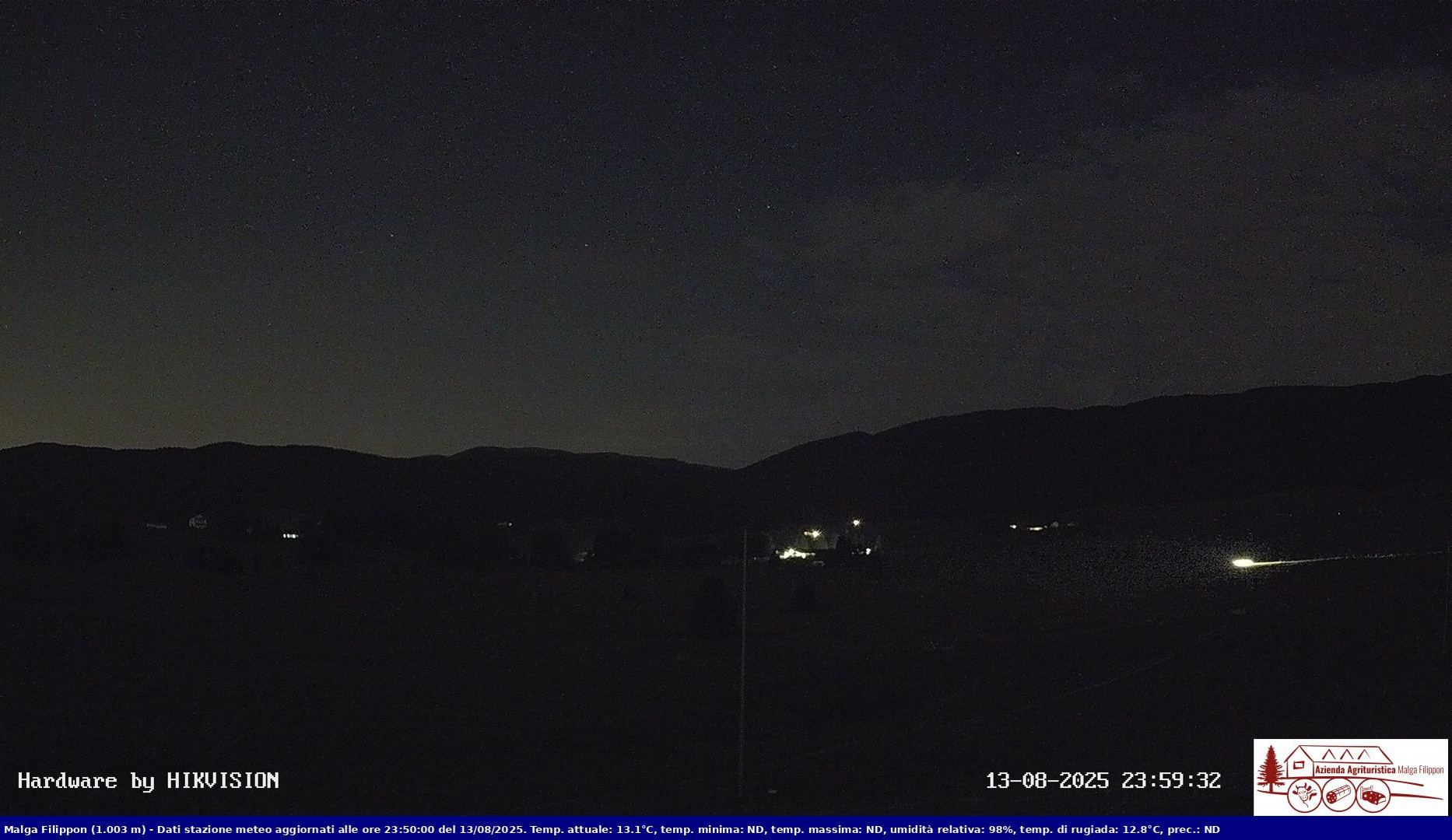 time-lapse frame, Pian Cansiglio - Agriturismo Malga Filippon webcam