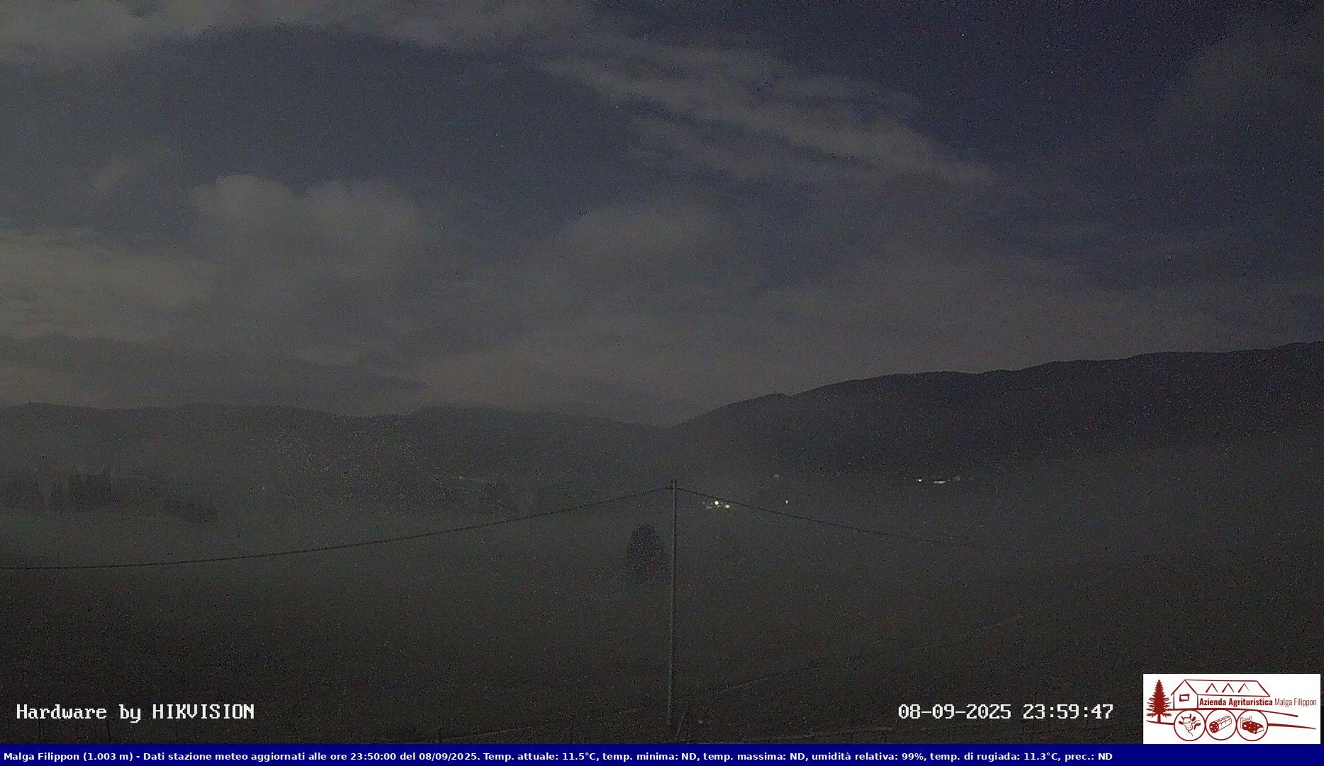 time-lapse frame, Pian Cansiglio - Agriturismo Malga Filippon webcam