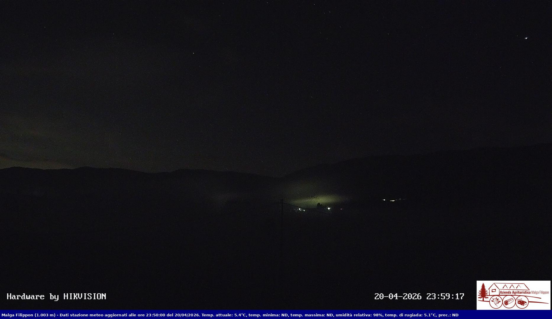 time-lapse frame, Pian Cansiglio - Agriturismo Malga Filippon webcam