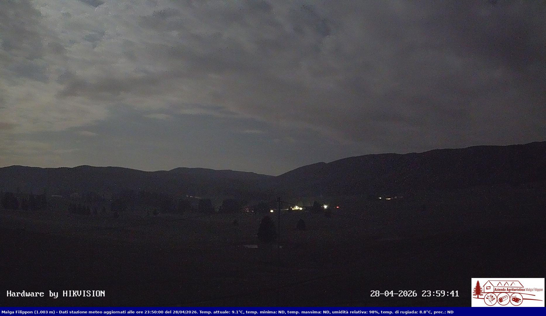 time-lapse frame, Pian Cansiglio - Agriturismo Malga Filippon webcam