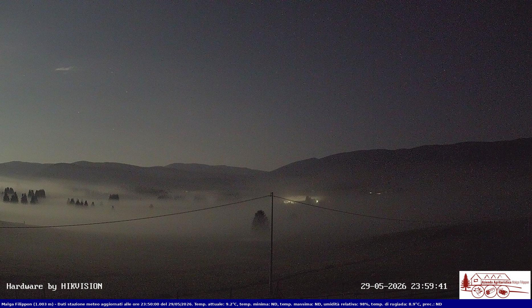 time-lapse frame, Pian Cansiglio - Agriturismo Malga Filippon webcam
