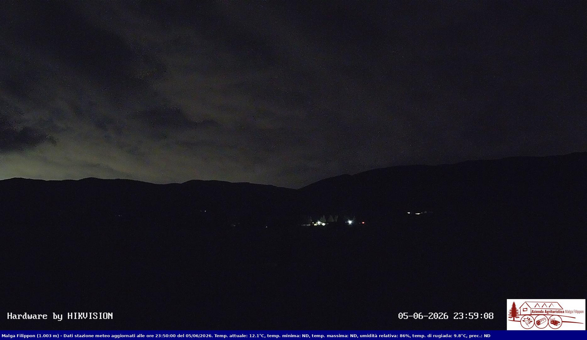 time-lapse frame, Pian Cansiglio - Agriturismo Malga Filippon webcam