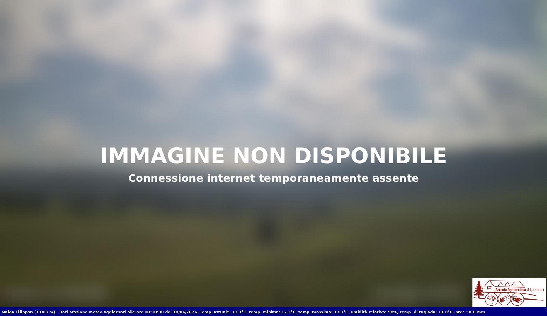 time-lapse frame, Pian Cansiglio - Agriturismo Malga Filippon webcam