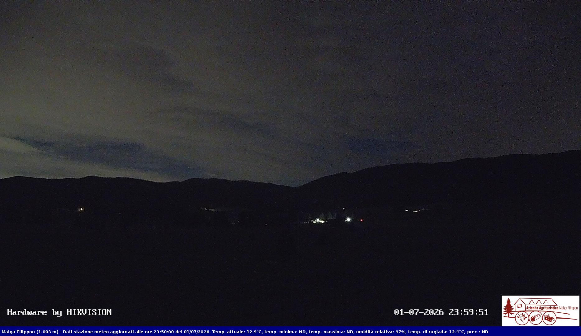time-lapse frame, Pian Cansiglio - Agriturismo Malga Filippon webcam