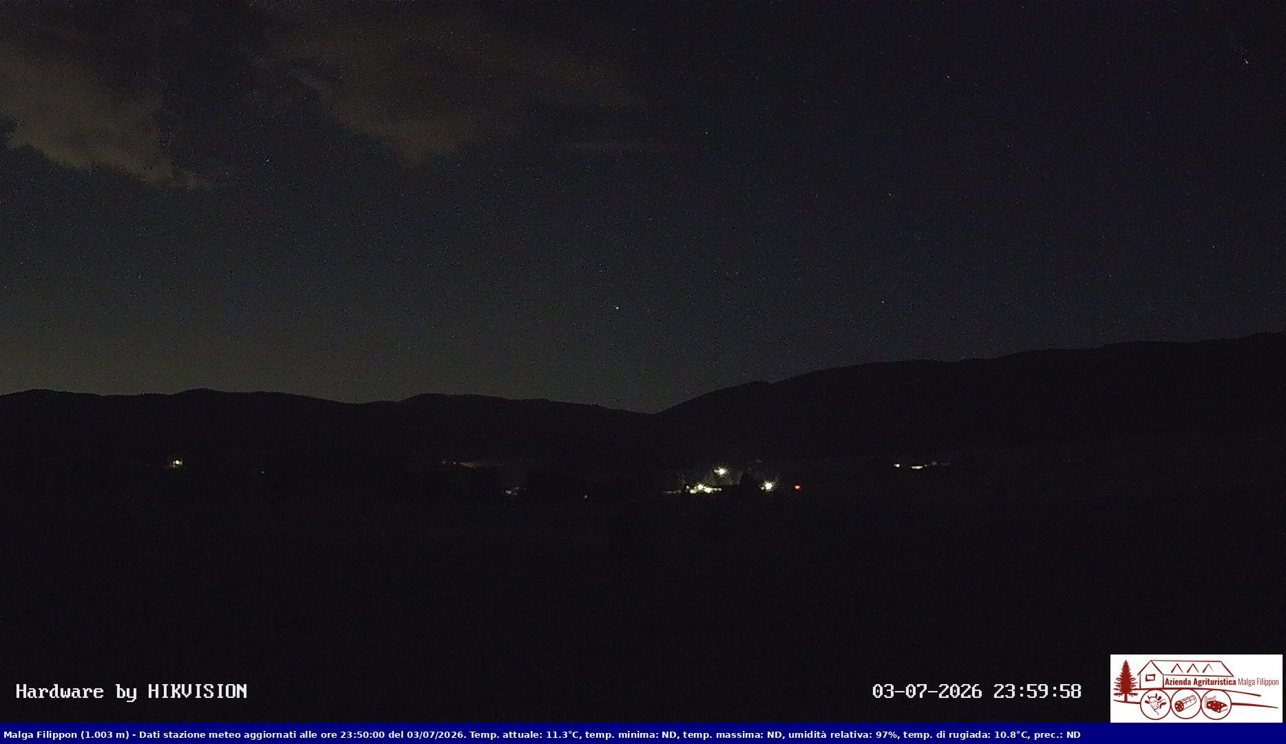 time-lapse frame, Pian Cansiglio - Agriturismo Malga Filippon webcam