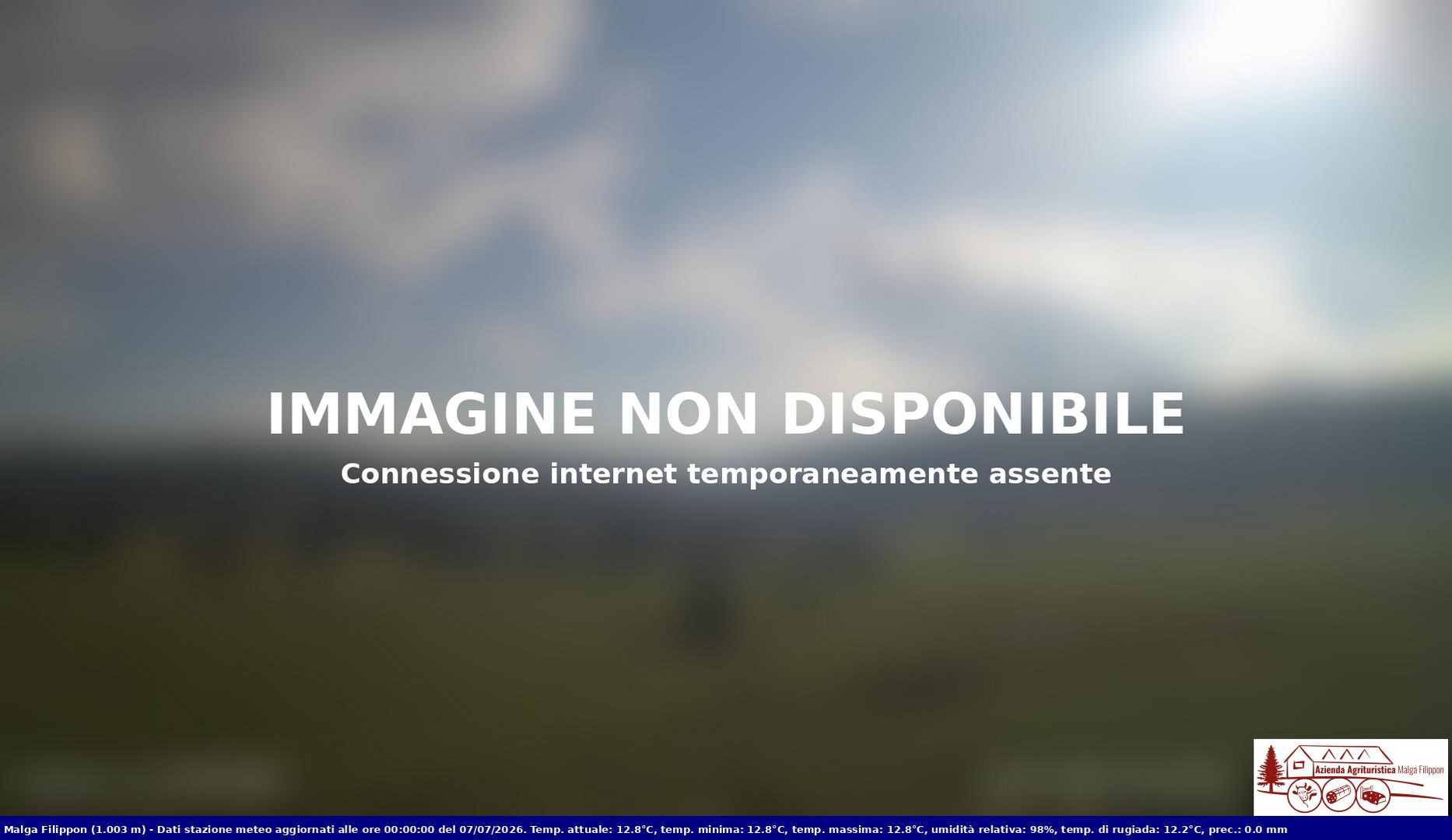 time-lapse frame, Pian Cansiglio - Agriturismo Malga Filippon webcam
