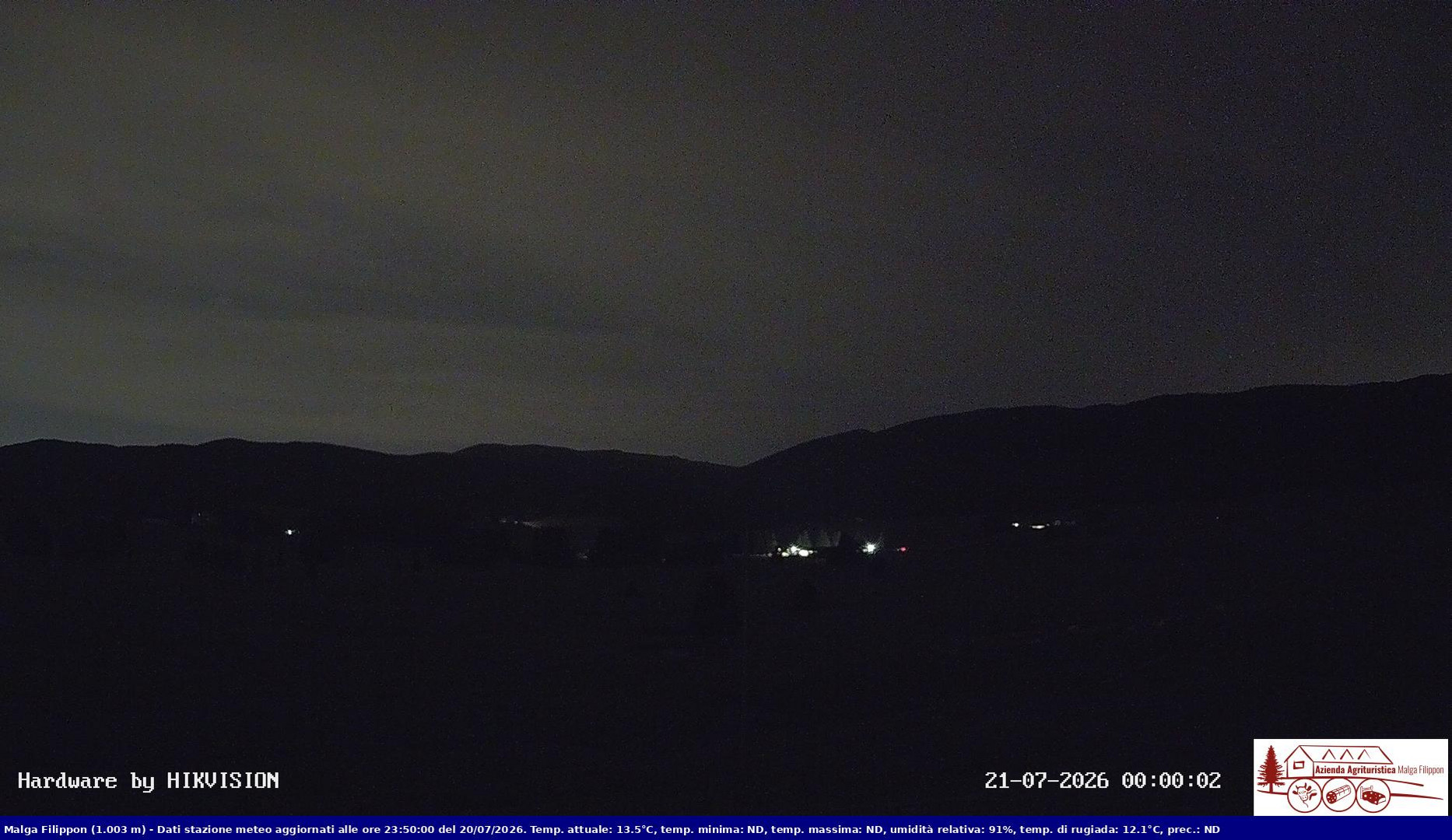 time-lapse frame, Pian Cansiglio - Agriturismo Malga Filippon webcam