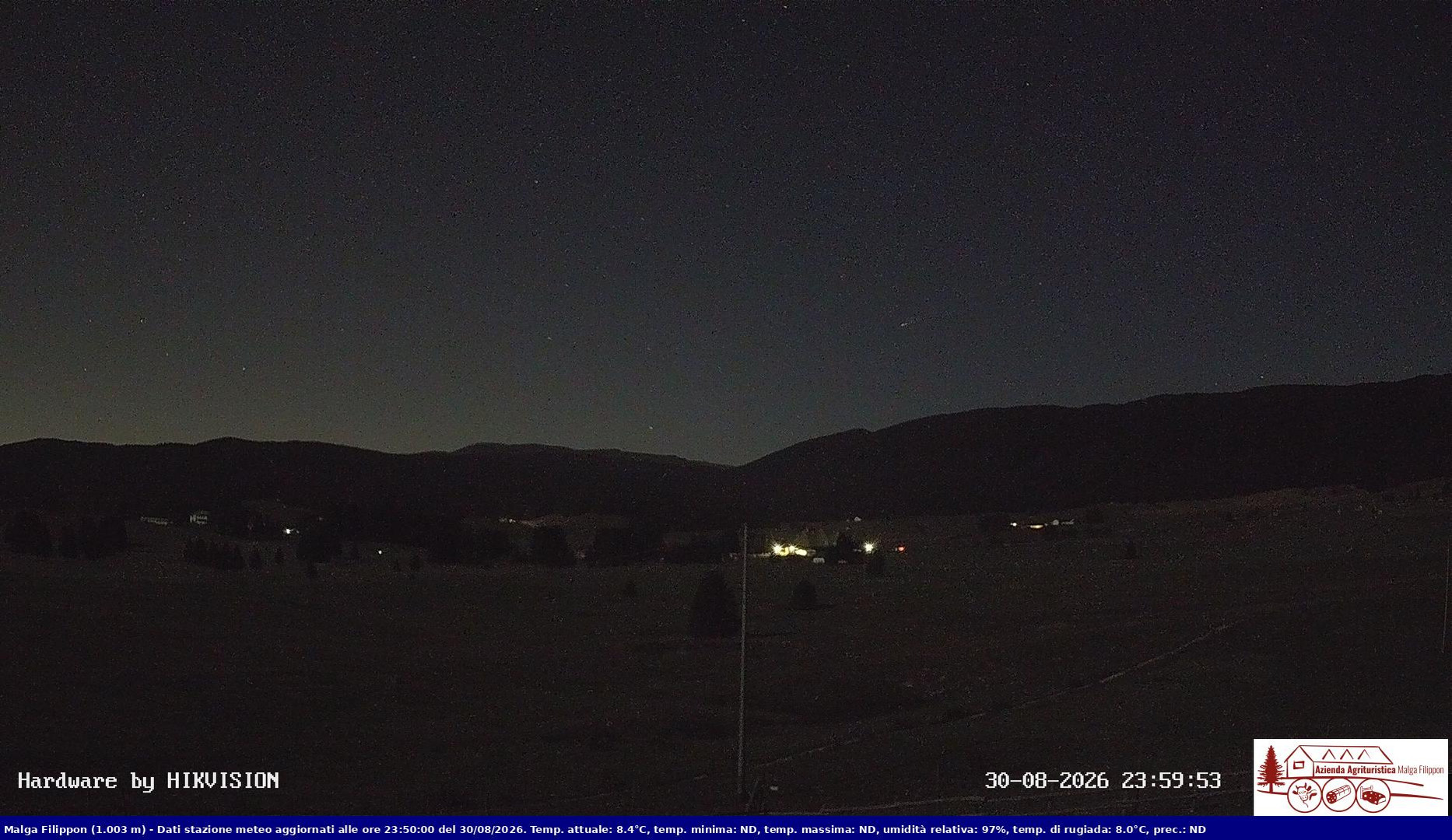 time-lapse frame, Pian Cansiglio - Agriturismo Malga Filippon webcam