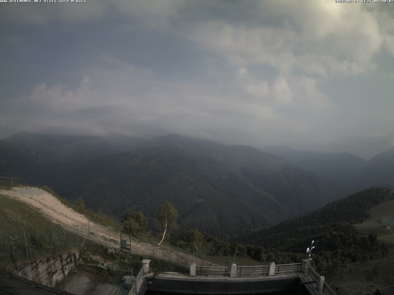 time-lapse frame, Bielmonte M. Marca vista M. Rosa e Valsessera webcam