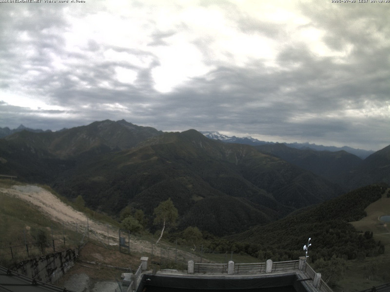 time-lapse frame, Bielmonte M. Marca vista M. Rosa e Valsessera webcam