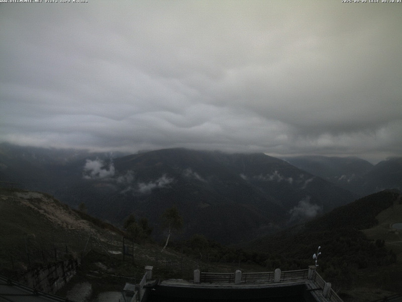 time-lapse frame, Bielmonte M. Marca vista M. Rosa e Valsessera webcam