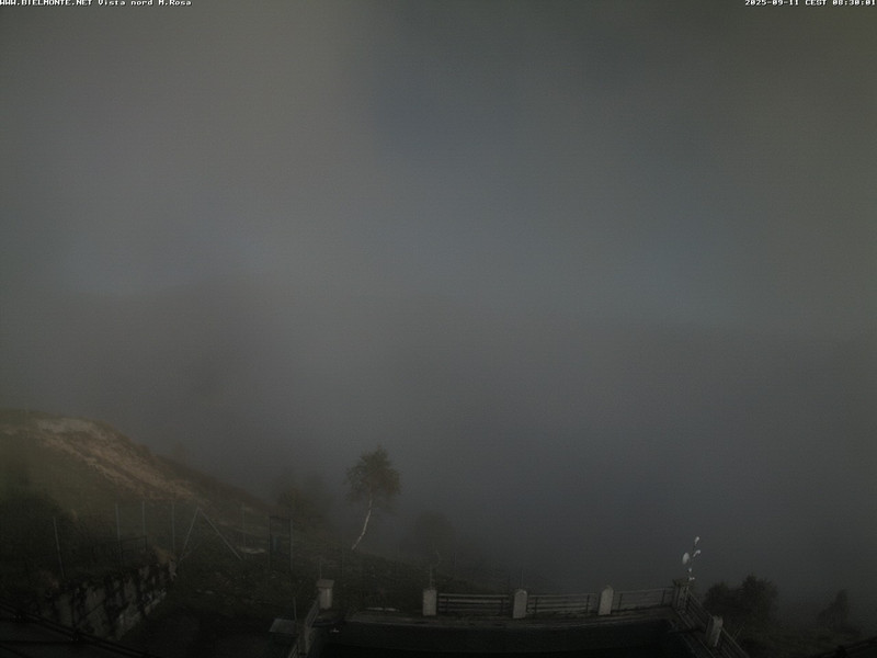 time-lapse frame, Bielmonte M. Marca vista M. Rosa e Valsessera webcam
