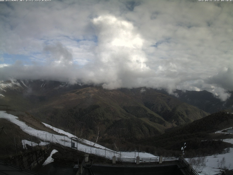 time-lapse frame, Bielmonte M. Marca vista M. Rosa e Valsessera webcam