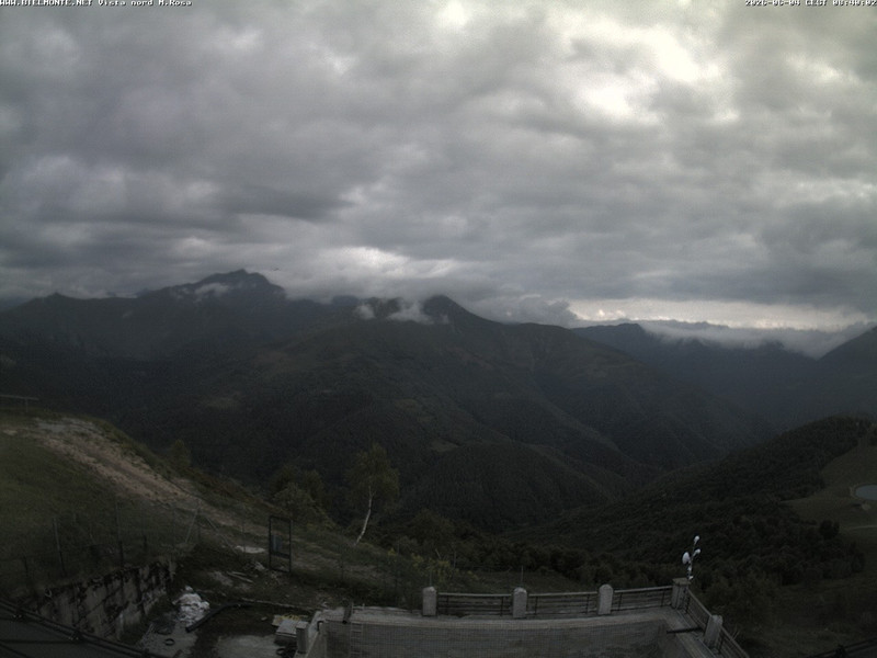 time-lapse frame, Bielmonte M. Marca vista M. Rosa e Valsessera webcam