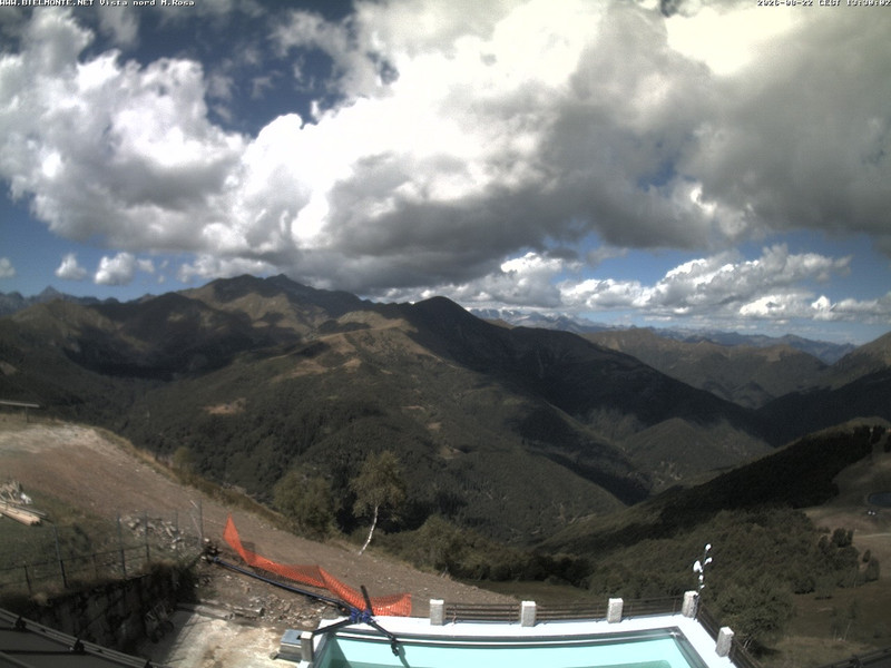 view from Bielmonte M. Marca vista M. Rosa e Valsessera on 2026-08-22