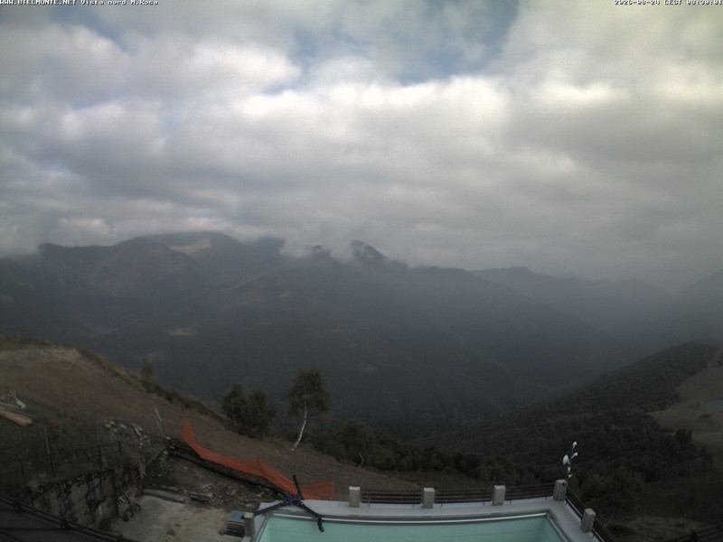 time-lapse frame, Bielmonte M. Marca vista M. Rosa e Valsessera webcam