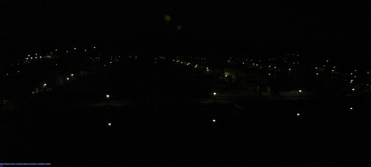 time-lapse frame, Seward Harbor webcam