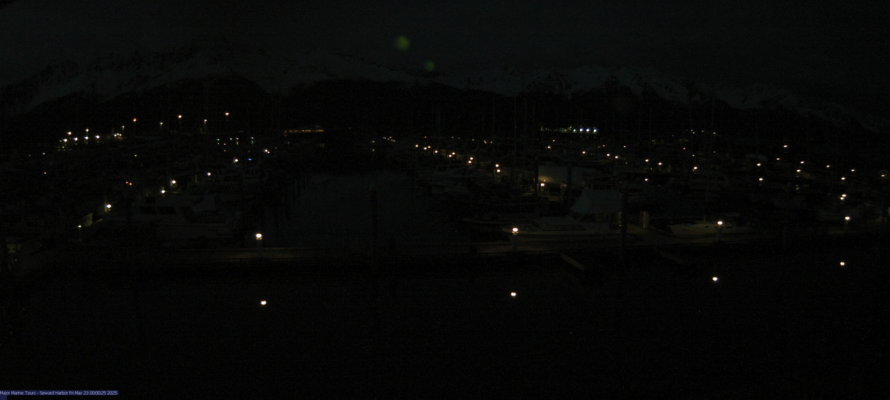 time-lapse frame, Seward Harbor webcam