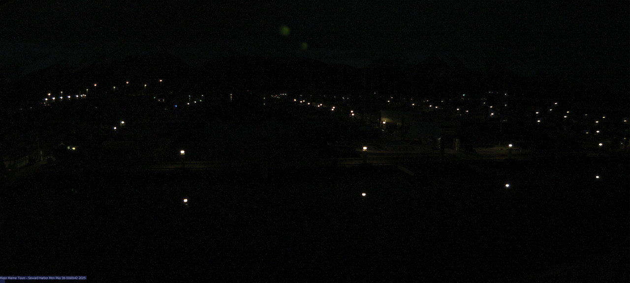 time-lapse frame, Seward Harbor webcam