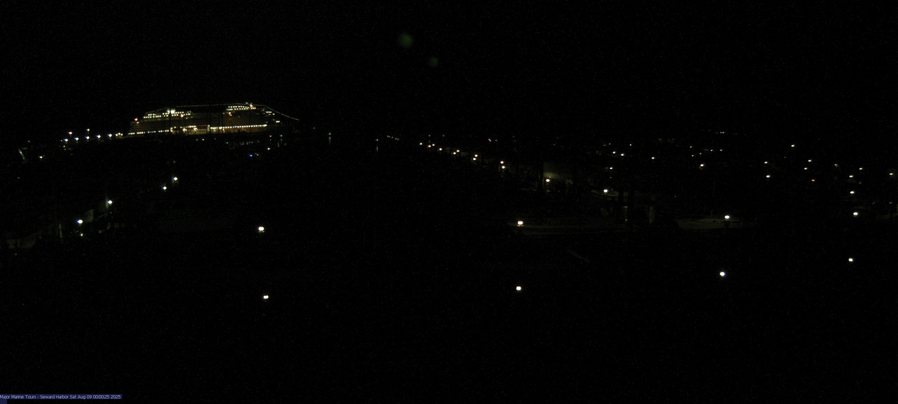time-lapse frame, Seward Harbor webcam