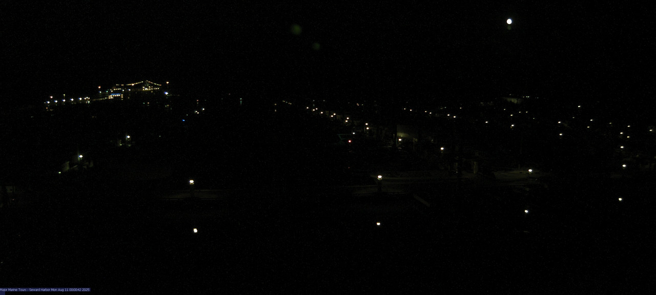 time-lapse frame, Seward Harbor webcam