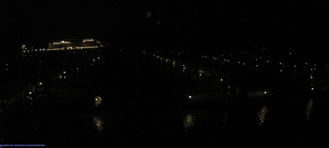 time-lapse frame, Seward Harbor webcam
