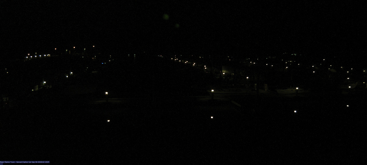 time-lapse frame, Seward Harbor webcam