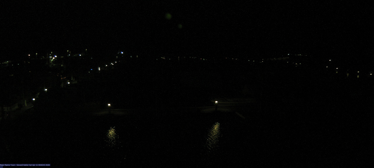 time-lapse frame, Seward Harbor webcam